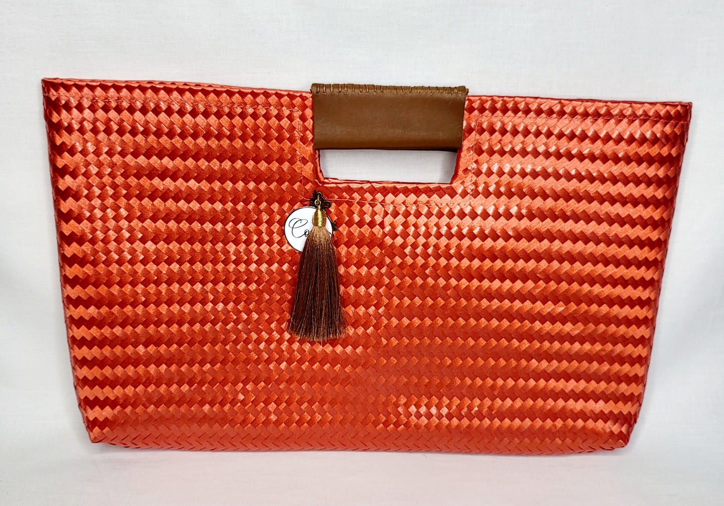 Orange Artisan Clutch