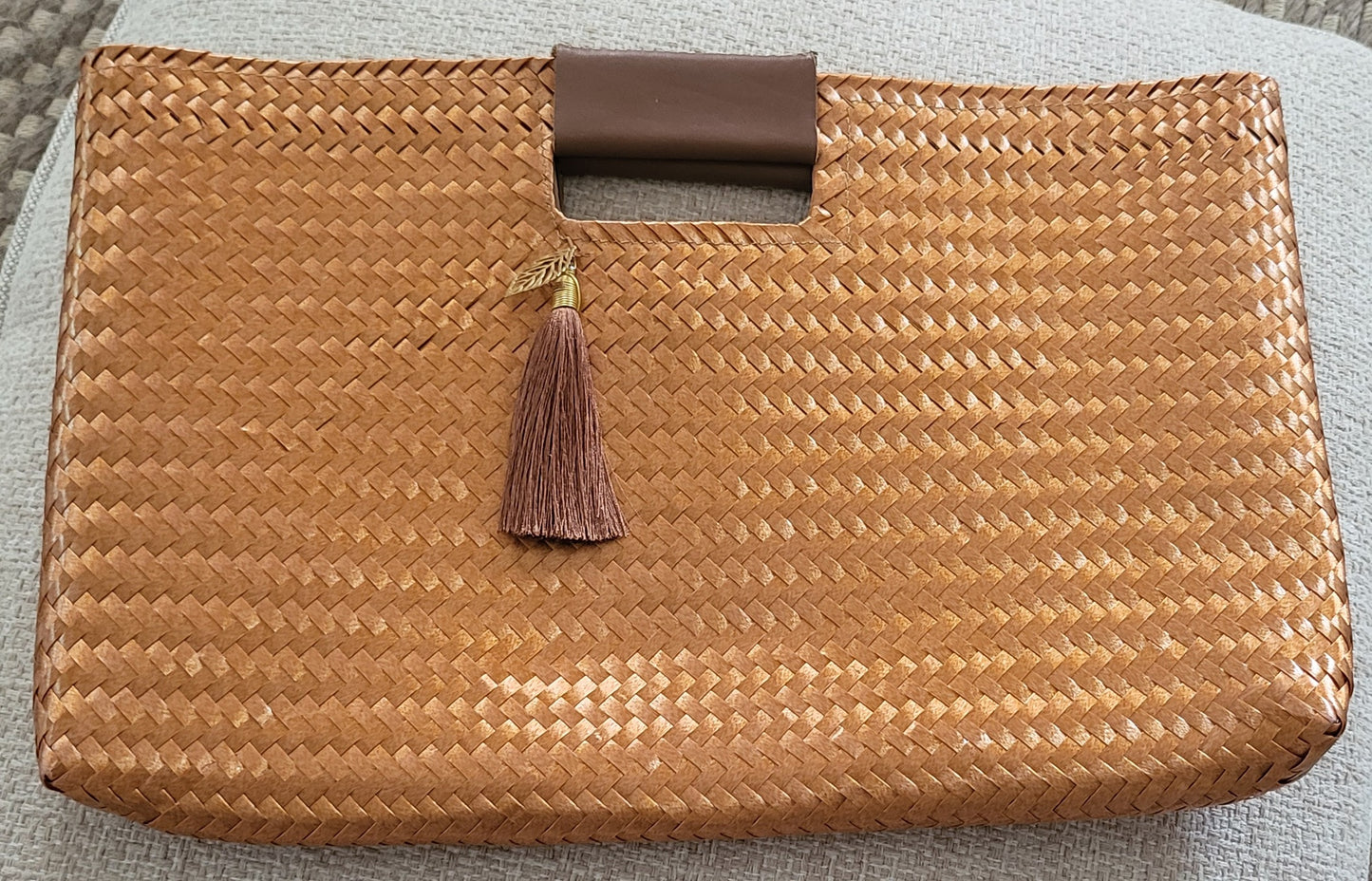 Copper/Light Brown Artisan Clutch